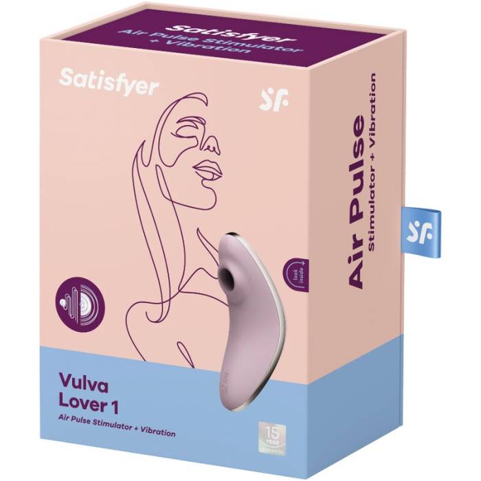 ESTIMULADOR E VIBRADOR DE PULSO DE AR - SATISFYER VULVA LOVER 1