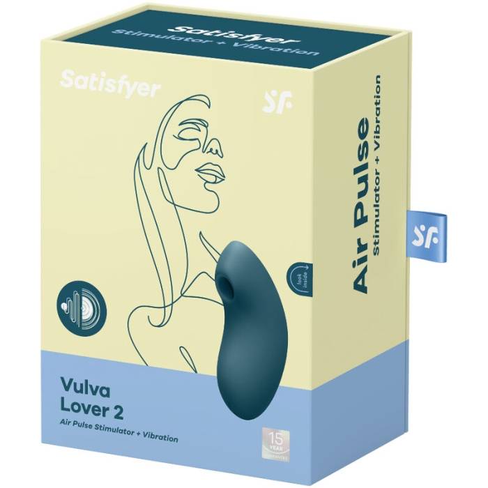ESTIMULADOR E VIBRADOR DE PULSO DE AR  - SATISFYER VULVA LOVER 2