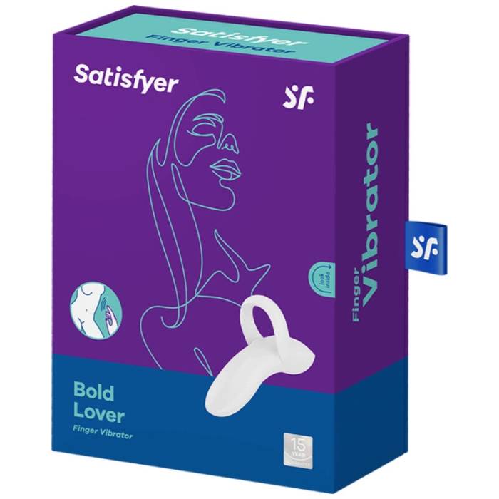 VIBRADOR DE DEDO AMANTE BOLD SATISFYER - BRANCO