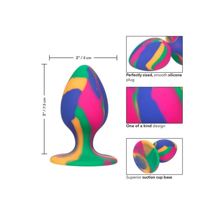 CALEX CHEEKY MÉDIO TIE-DYE PLUG ANAL