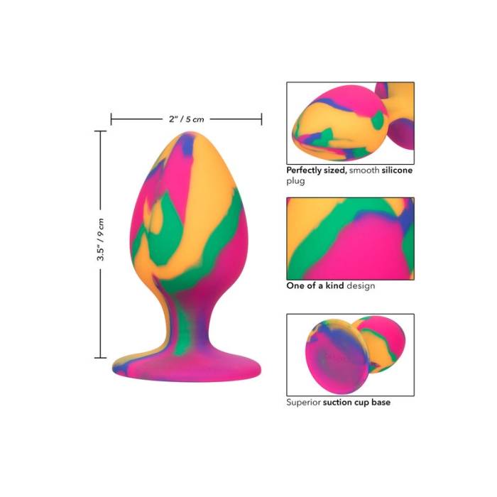 CALEX CHEEKY GRANDE TIE-DYE PLUG ANAL