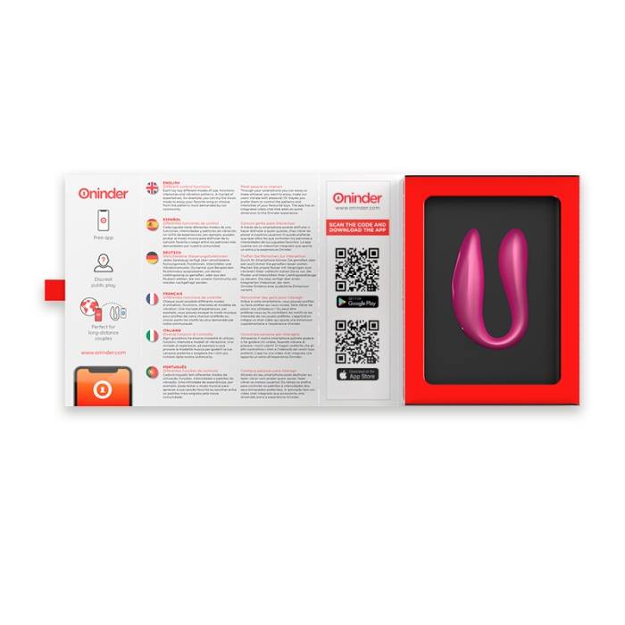 ONINDER G-SPOT & CLITORAL STIMULATOR PINK - FREE APP