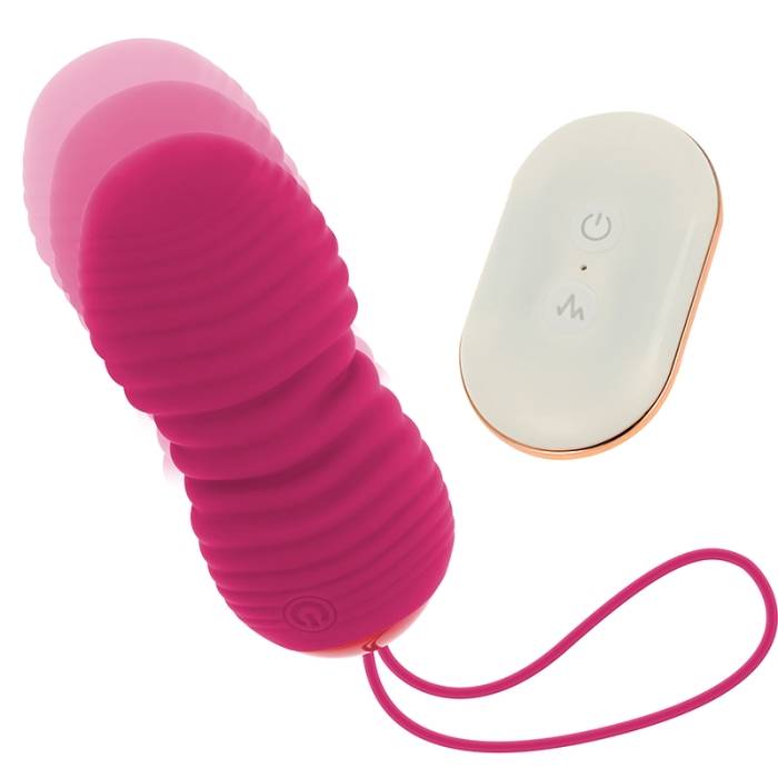 CONTROLE REMOTO OHMAMA FUNÇÃO PARA CIMA E PARA BAIXO EGG 7 MODOS - ROSA