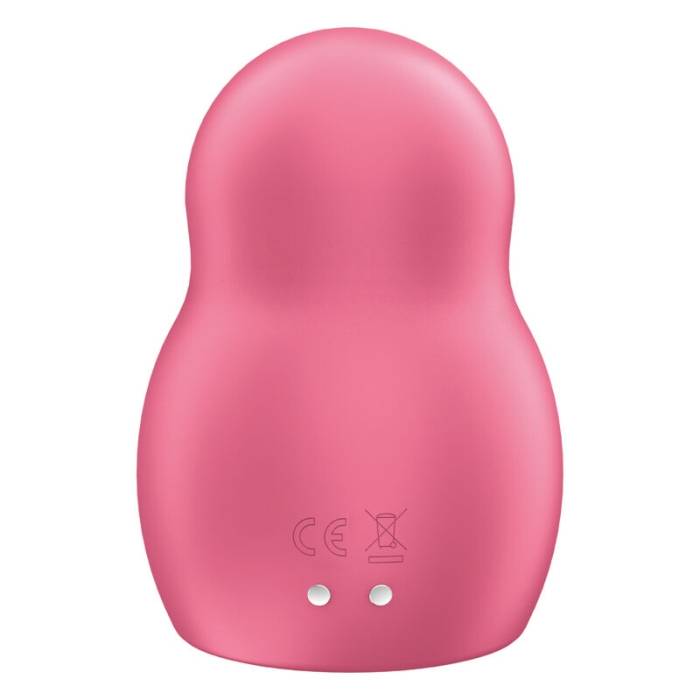 SATISFYER PRO TO GO 1 ESTIMULADOR DE PULSO DE AR DUPLO E VIBRADOR - VERMELHO
