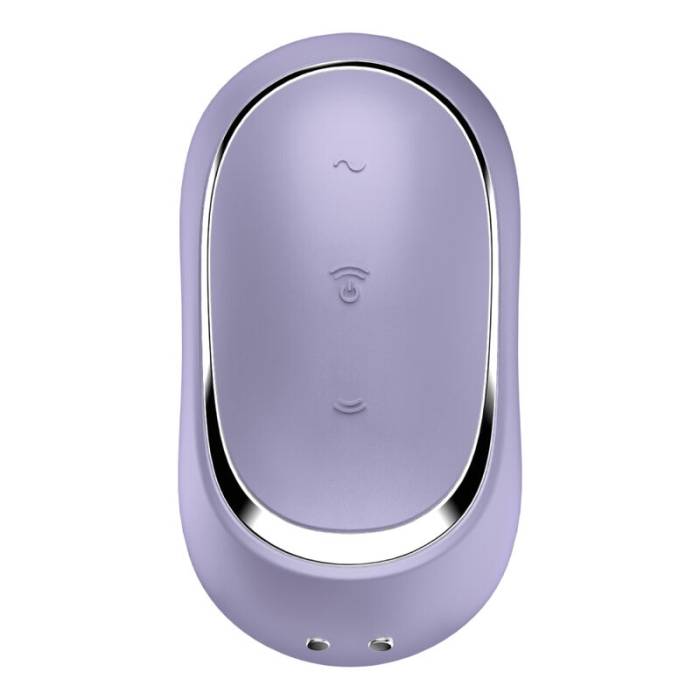 VIBRADOR E ESTIMULADOR DE PULSO DE AR DUPLO SATISFYER PRO TO GO 2 - VIOLETA