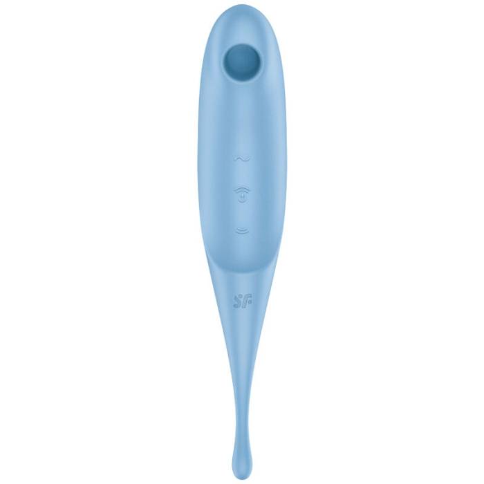 ESTIMULADOR E VIBRADOR SATISFYER TWIRLING PRO AIR PULSE - AZUL