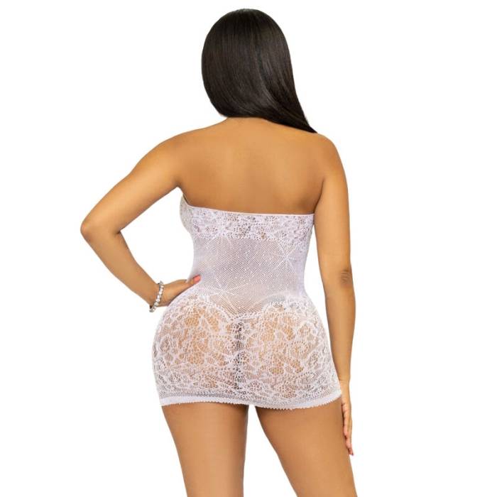 MINI VESTIDO LEG AVENUE COM STRASS TAMANHO ÚNICO - BRANCO