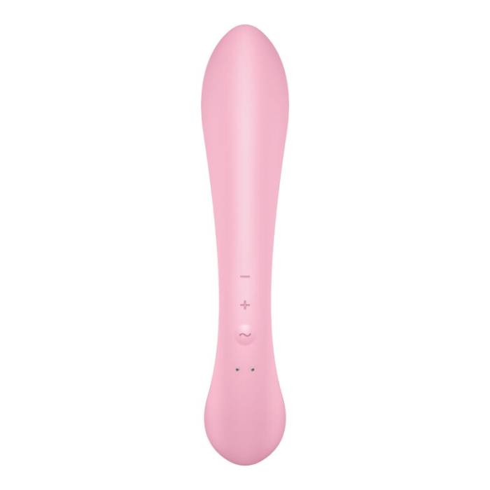 VIBRAÇÃO HÍBRIDA SATISFYER TRIPLE OH - ROSA