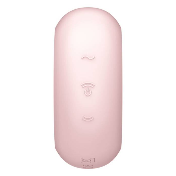 SATISFYER VULVA LOVER 2 ESTIMULADOR DE PULSO DE AR DUPLO E VIBRADOR - ROSA