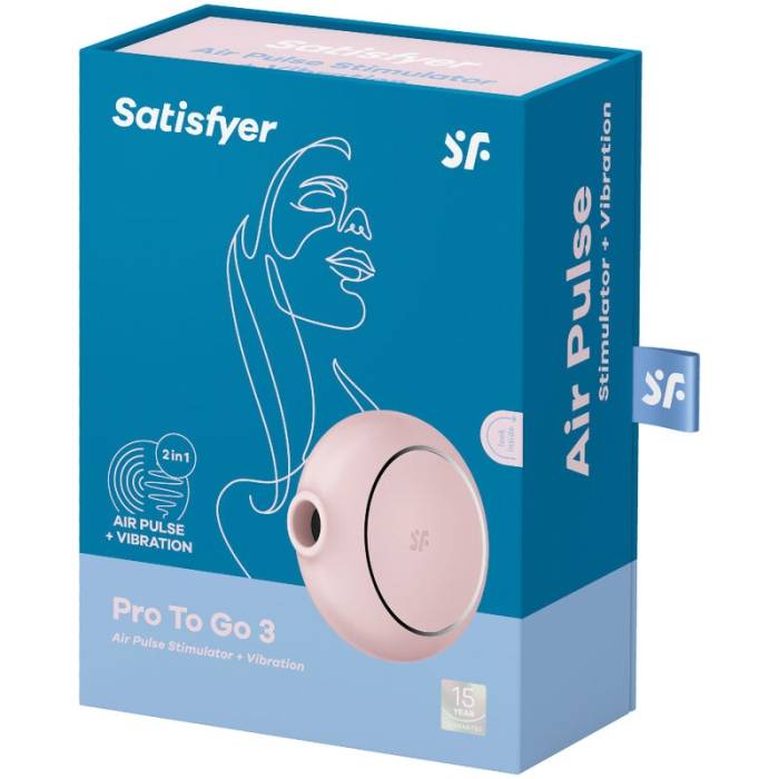 SATISFYER VULVA LOVER 2 ESTIMULADOR DE PULSO DE AR DUPLO E VIBRADOR - ROSA