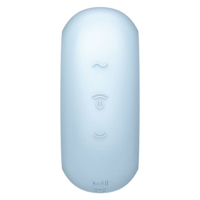 SATISFYER VULVA LOVER 2 ESTIMULADOR DE PULSO DE AR DUPLO E VIBRADOR - AZUL