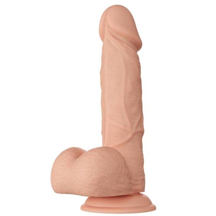 BELO ENCONTRO BAHAMUT DILDO REALÍSTICO E FLEXÍVEL 21,8 CM - CARNE