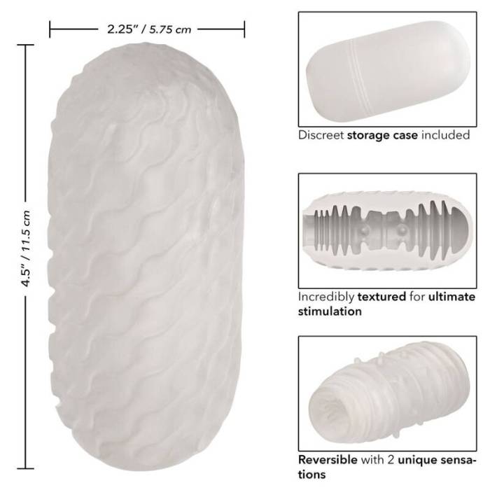 CALIFÓRNIA EXOTICS REVERSIBLE RIBBED STROKER