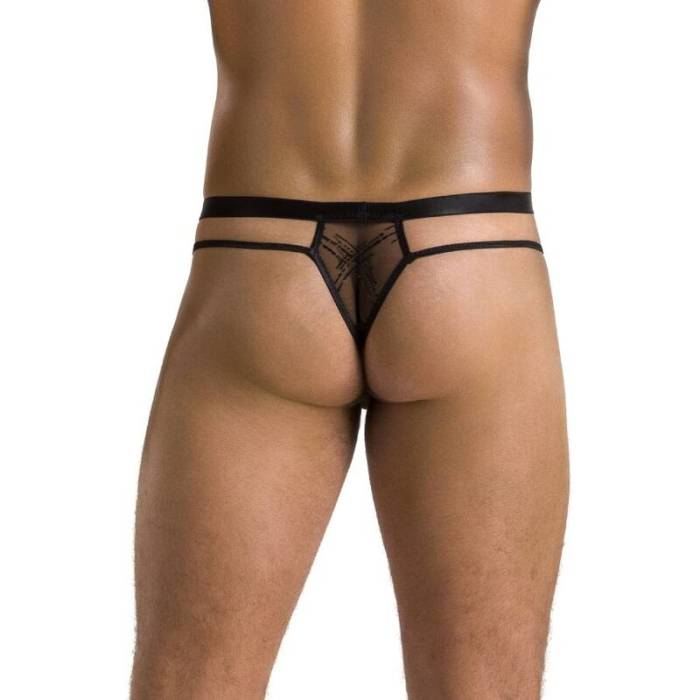PASSION 029 THONG COLLIN PRETO L/XL