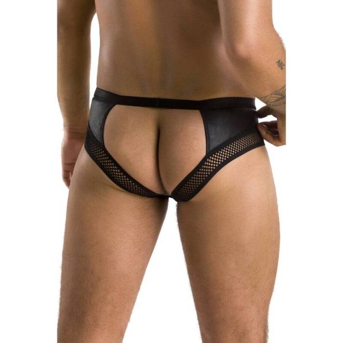 PASSION 030 SLIP OPEN TOM BLACK L/XL