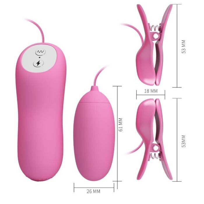 PRETTY LOVE - ELETRIC SHOCK AND VIBRO-BULLETS PINK