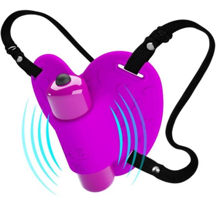 PRETTY LOVE - CLITORAL MASSAGER HEARTBEAT 10 VIBRATION MODES PURPLE