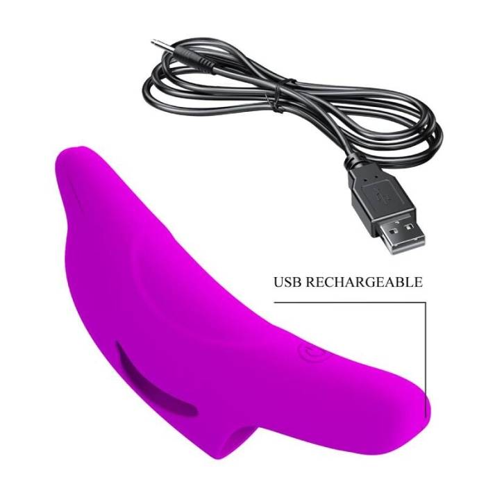 PRETTY LOVE - DELPHINI POWERFUL FINGERING STIMULATOR PURPLE