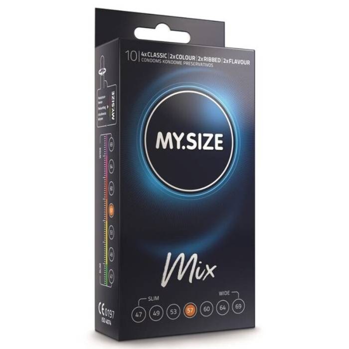 Preservativos MY SIZE MIX 57 MM 10 UNIDADES