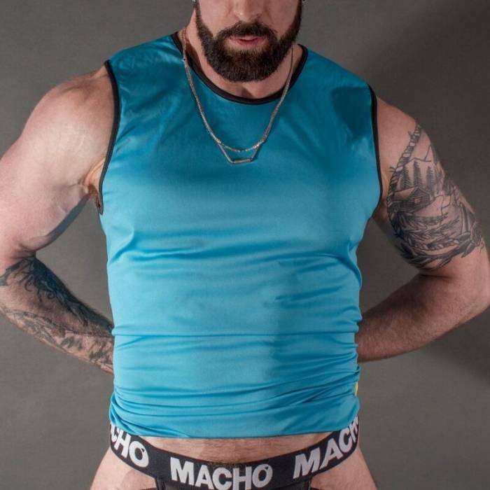 CAMISETA AZUL MACHO L/XL