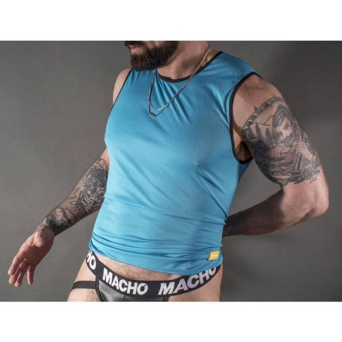 CAMISETA AZUL MACHO L/XL