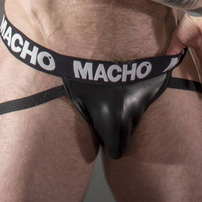 MACHO - MX25NC JOCK PRETO COURO XL