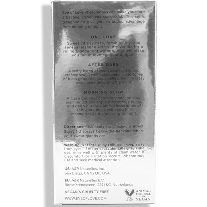 EYE OF LOVE - EOL PHR PARFUM 10ML SET/3 - BRILHANTE DA MANHÃ, UM AMOR, DEPOIS DA ESCURIDÃO