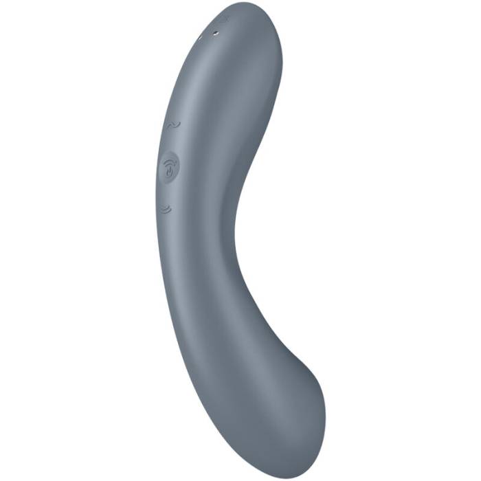 SATISFYER - CURVA TRINITY 1 AIR PULSE VIBRAÇÃO CINZA