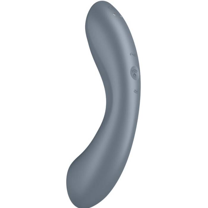 SATISFYER - CURVA TRINITY 1 AIR PULSE VIBRAÇÃO CINZA