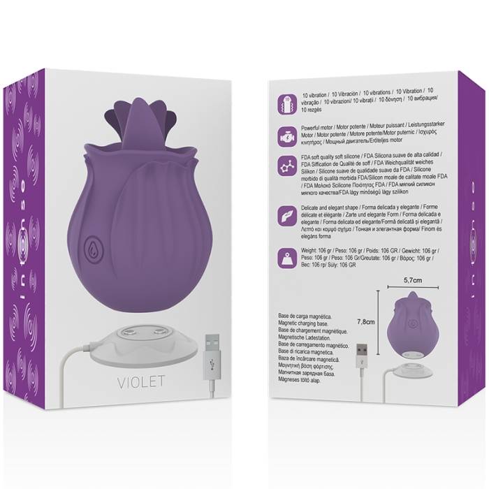 INTENSE - VIOLET CLIT STIMULATING 10 VIBRATIONS PURPLE