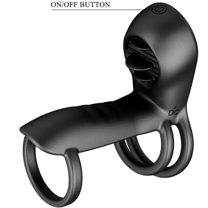 BONITO AMOR - JAMMY PENIS SLING 12 CONFIGURAÇÕES DE VIBRAÇÃO E LAMBIDA SILICONE RECARREGÁVEL