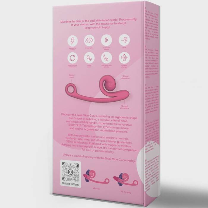 VIBRADOR CURVA CARACOL VIBE ROSA