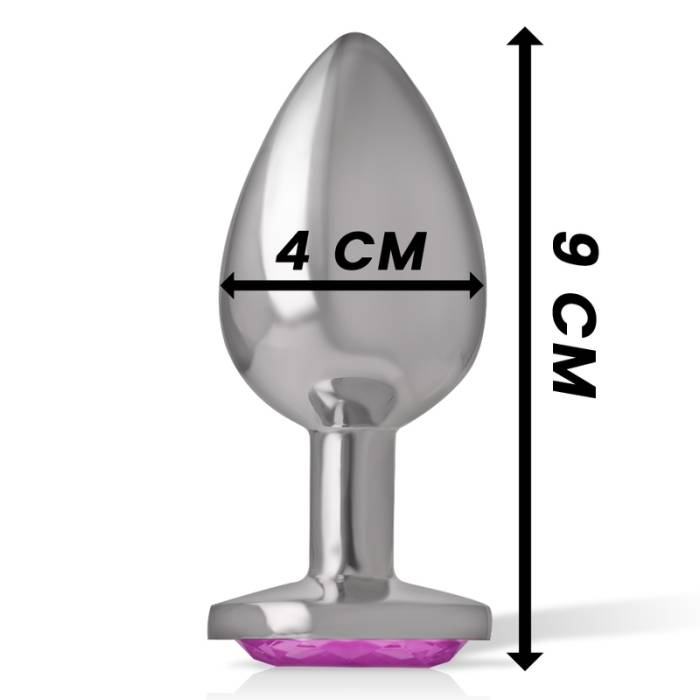 INTENSO - CORAÇÃO ROSA DE ALUMÍNIO METAL PLUGUE ANAL TAMANHO L