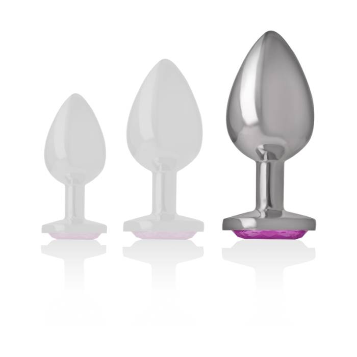 INTENSO - CORAÇÃO ROSA DE ALUMÍNIO METAL PLUGUE ANAL TAMANHO L