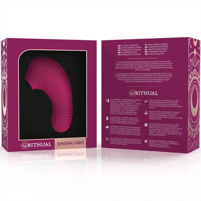 RITHUAL - SHUSHU PRO ESTIMULADOR CLITORIAL 2 MOTORES PODEROSOS ORQUÍDEA