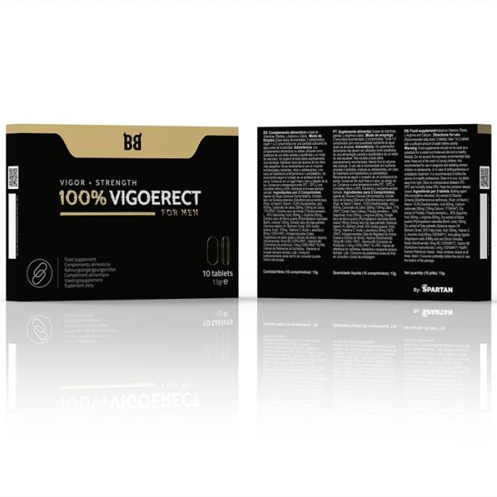 BLACKBULL BY SPARTAN - 100% VIGOERECT VIGOR + FORÇA PARA HOMENS 10 COMPRIMIDOS