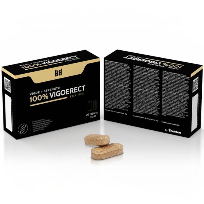 BLACKBULL BY SPARTAN - 100% VIGOERECT VIGOR + FORÇA PARA HOMENS 20 COMPRIMIDOS