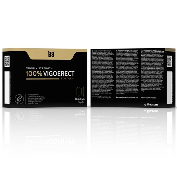 BLACKBULL BY SPARTAN - 100% VIGOERECT VIGOR + FORÇA PARA HOMENS 20 COMPRIMIDOS