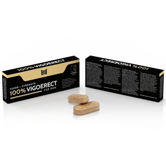 BLACKBULL BY SPARTAN - 100% VIGOERECT VIGOR + FORÇA PARA HOMENS 4 COMPRIMIDOS