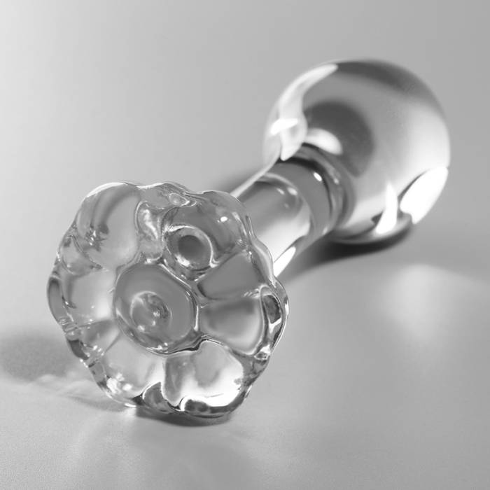 NEBULA SERIES BY IBIZA - MODELO 2 PLUG ANAL VIDRO BOROSILICADO 11 X 3,5 CM TRANSPARENTE