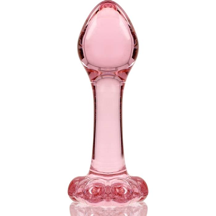 NEBULA SERIES BY IBIZA - MODELO 2 PLUG ANAL VIDRO BOROSILICADO 11 X 3,5 CM ROSA