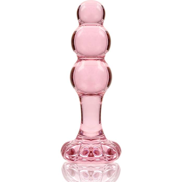 NEBULA SERIES BY IBIZA - MODELO 1 PLUG ANAL VIDRO BOROSILICADO 10,7 X 3 CM ROSA