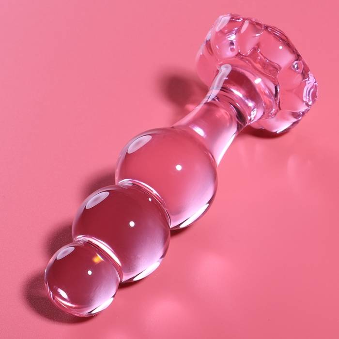 NEBULA SERIES BY IBIZA - MODELO 1 PLUG ANAL VIDRO BOROSILICADO 10,7 X 3 CM ROSA