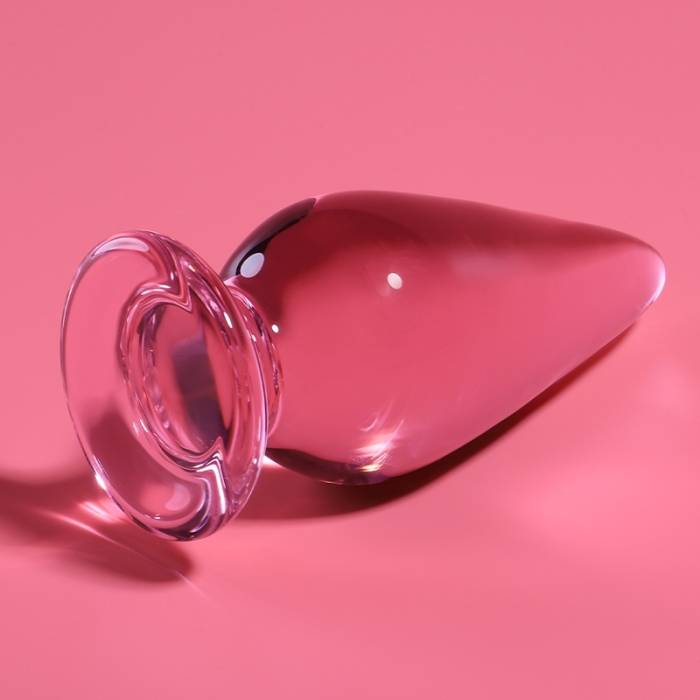 NEBULA SERIES BY IBIZA - MODELO 4 PLUG ANAL VIDRO BOROSILICADO 11 X 5 CM ROSA