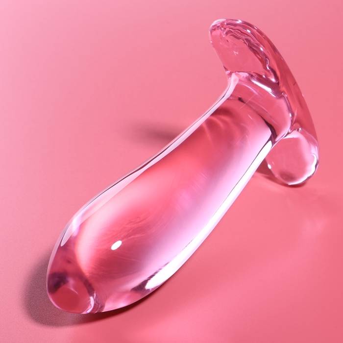 NEBULA SERIES BY IBIZA - MODELO 5 PLUG ANAL VIDRO BOROSILICADO 12,5 X 3,5 CM ROSA