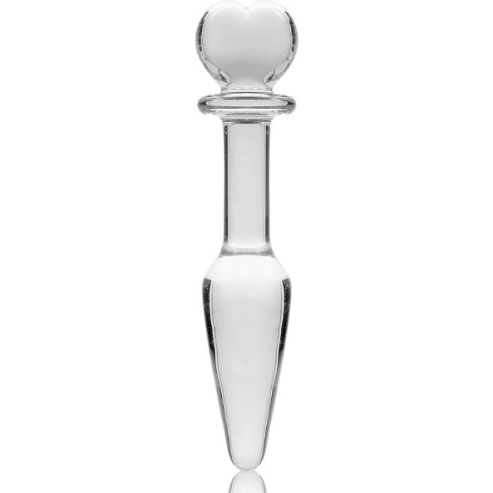 NEBULA SERIES BY IBIZA - MODELO 7 PLUG ANAL VIDRO BOROSILICADO 13,5 X 3 CM TRANSPARENTE