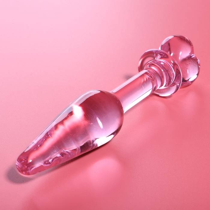 NEBULA SERIES BY IBIZA - PLUG ANAL MODELO 7 VIDRO BOROSILICADO 13,5 X 3 CM ROSA