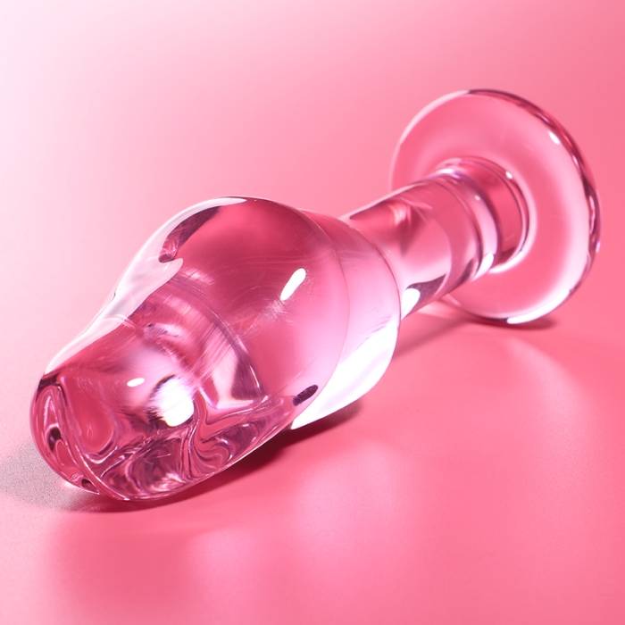 NEBULA SERIES BY IBIZA - MODELO 6 PLUG ANAL VIDRO BOROSILICADO 12,5 X 4 CM ROSA