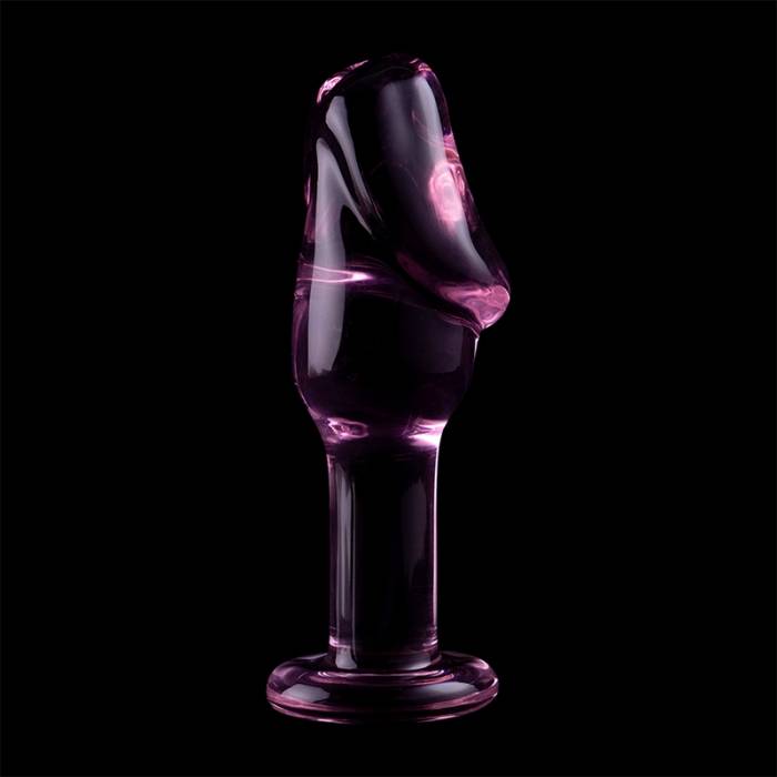 NEBULA SERIES BY IBIZA - MODELO 6 PLUG ANAL VIDRO BOROSILICADO 12,5 X 4 CM ROSA