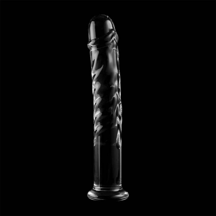 NEBULA SERIES BY IBIZA™ - MODELO 16 DILDO VIDRO BOROSILICADO 18,5 X 3 CM TRANSPARENTE
